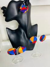 Load image into Gallery viewer, Oversized Button Earrings