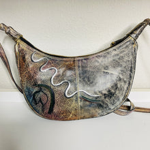Load image into Gallery viewer, Vintage BOTARY 1980s Hand Painted Genuine Leather Shoulder Bag Art Deco