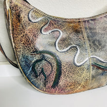 Load image into Gallery viewer, Vintage BOTARY 1980s Hand Painted Genuine Leather Shoulder Bag Art Deco