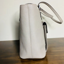 Load image into Gallery viewer, Michael Kors Jet Set Gray Saffiano Leather Tote Double Handle Traveler Bag