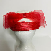 Load image into Gallery viewer, Vtg Red &amp; White Church Hat
