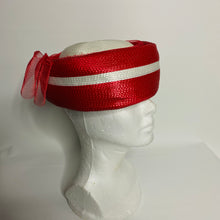 Load image into Gallery viewer, Vtg Red &amp; White Church Hat
