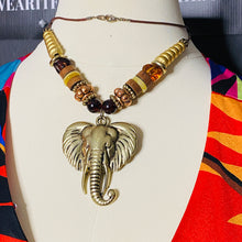 Load image into Gallery viewer, Vtg 90s Elephant Boho Necklace
