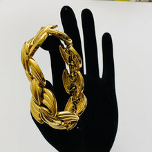 Load image into Gallery viewer, Vtg Fancy Link Gold Tone Bracelet
