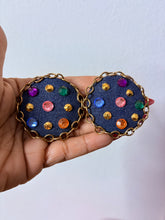 Load image into Gallery viewer, Denim Gem Earrings
