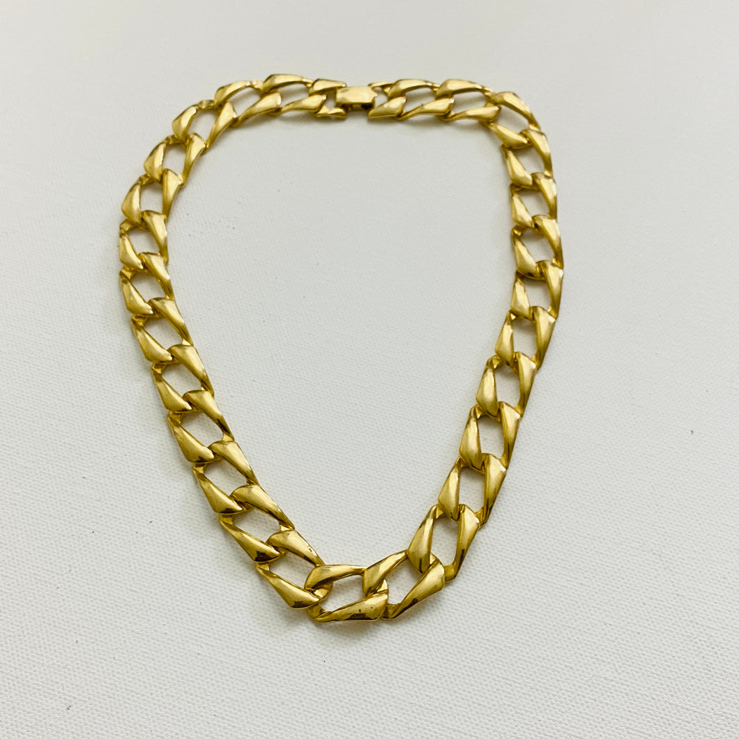 Vtg Gold Tone Chain link Necklace