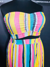 Load image into Gallery viewer, Striped Maxi Skirt Set
