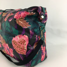 Load image into Gallery viewer, Vintage 90s LaTique Floral Weekender Travel Tote Bag Coated Canvas Oversized
