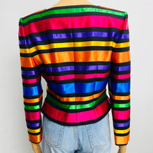 Load image into Gallery viewer, VTG Cropped Striped Jacket Size 4
