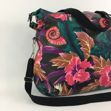 Load image into Gallery viewer, Vintage 90s LaTique Floral Weekender Travel Tote Bag Coated Canvas Oversized
