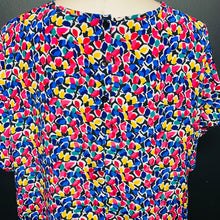 Load image into Gallery viewer, Vintage Multicolor Abstract Blouse
